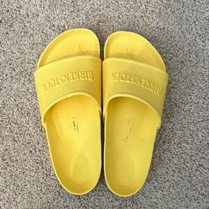 Birkenstock Yellow Slides